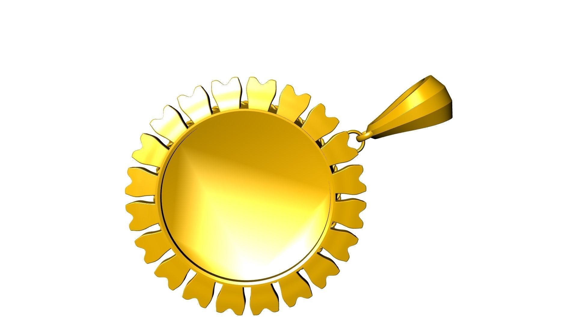marigold pendant stl verified 3D print model_5