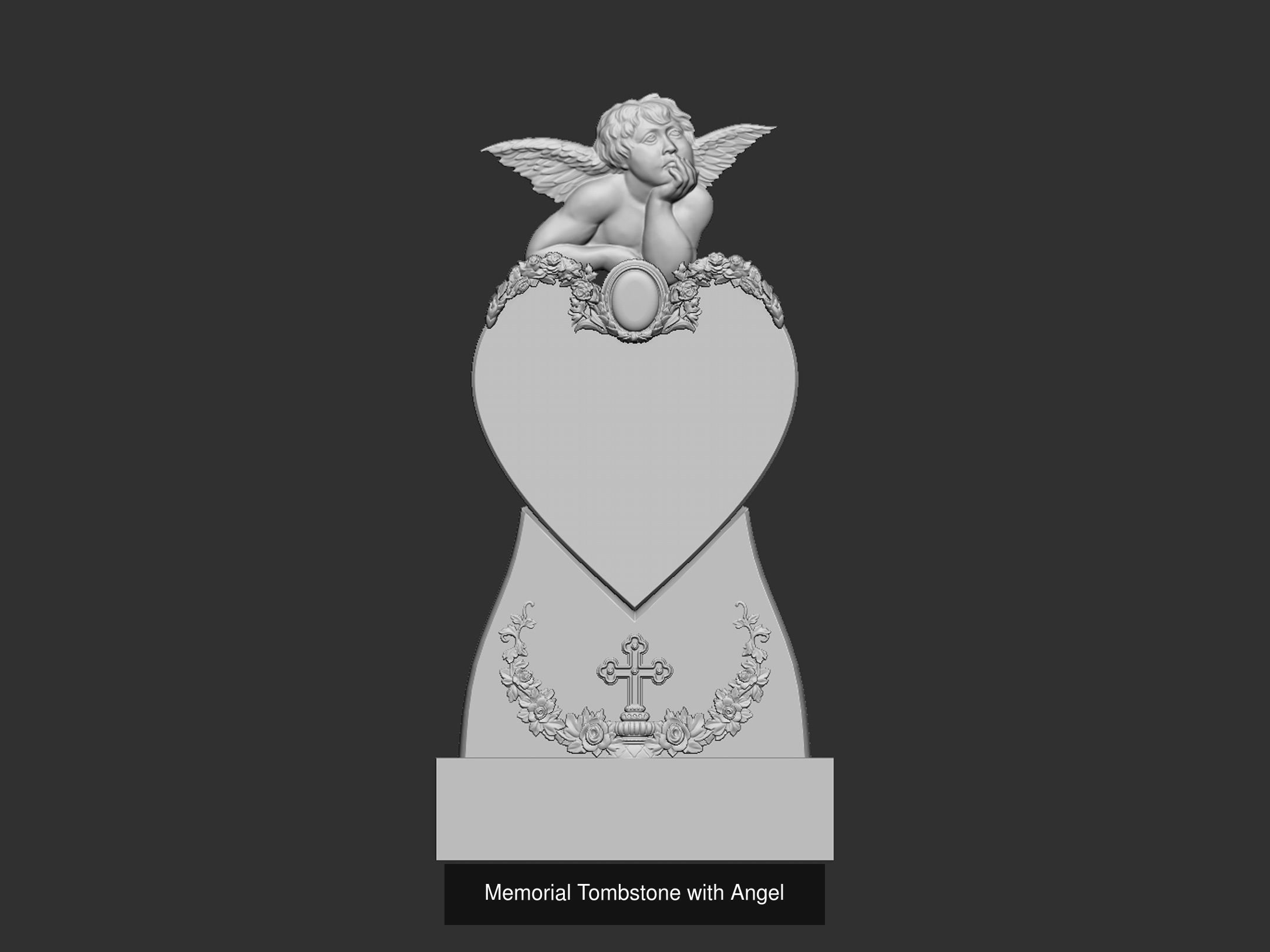 Angel Monuments 3D Model Set  3D Model Collection_12