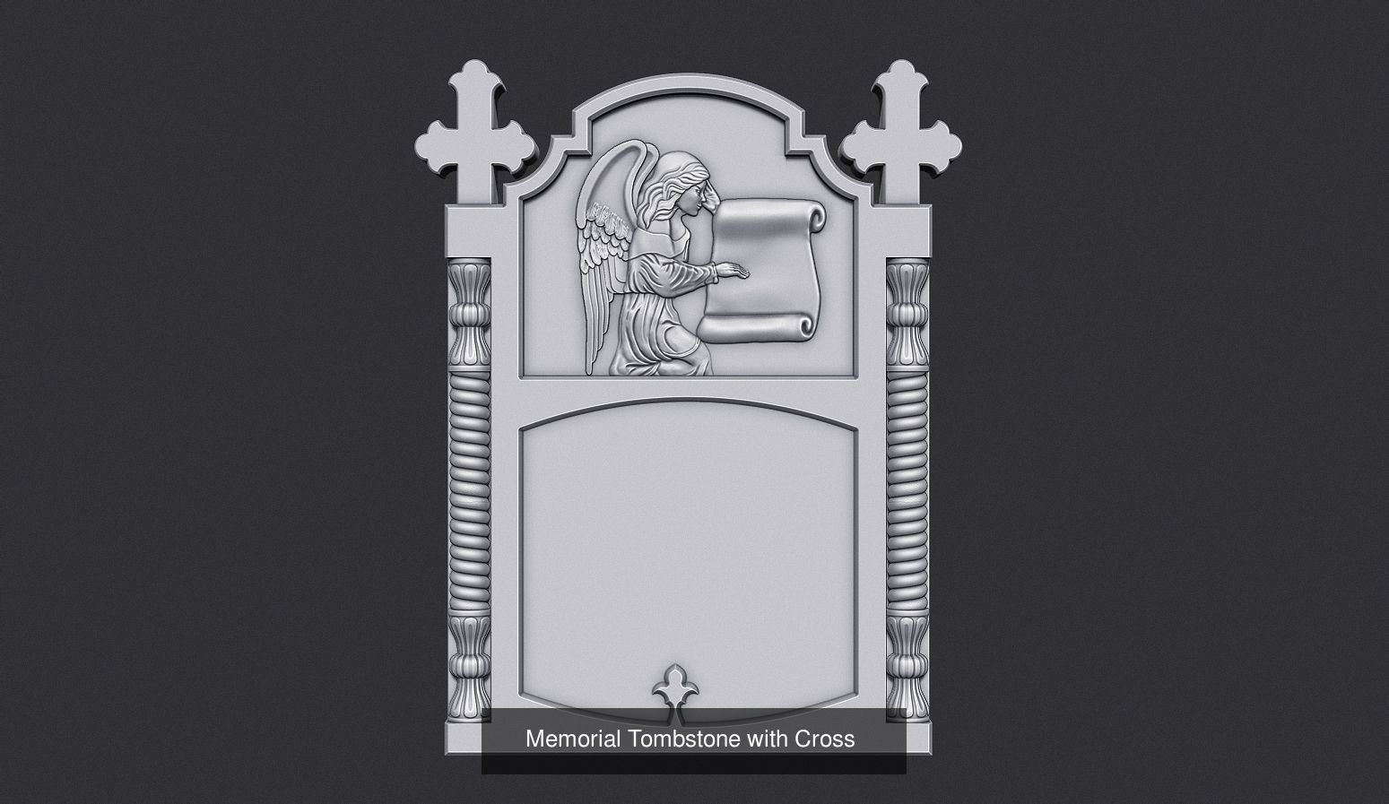 Angel Monuments 3D Model Set  3D Model Collection_15