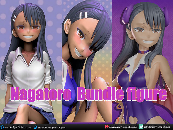 Nagatoro bundle figure  3D Model Collection