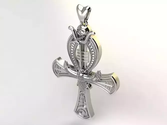 ANKH  Cross Pendant 3D print model