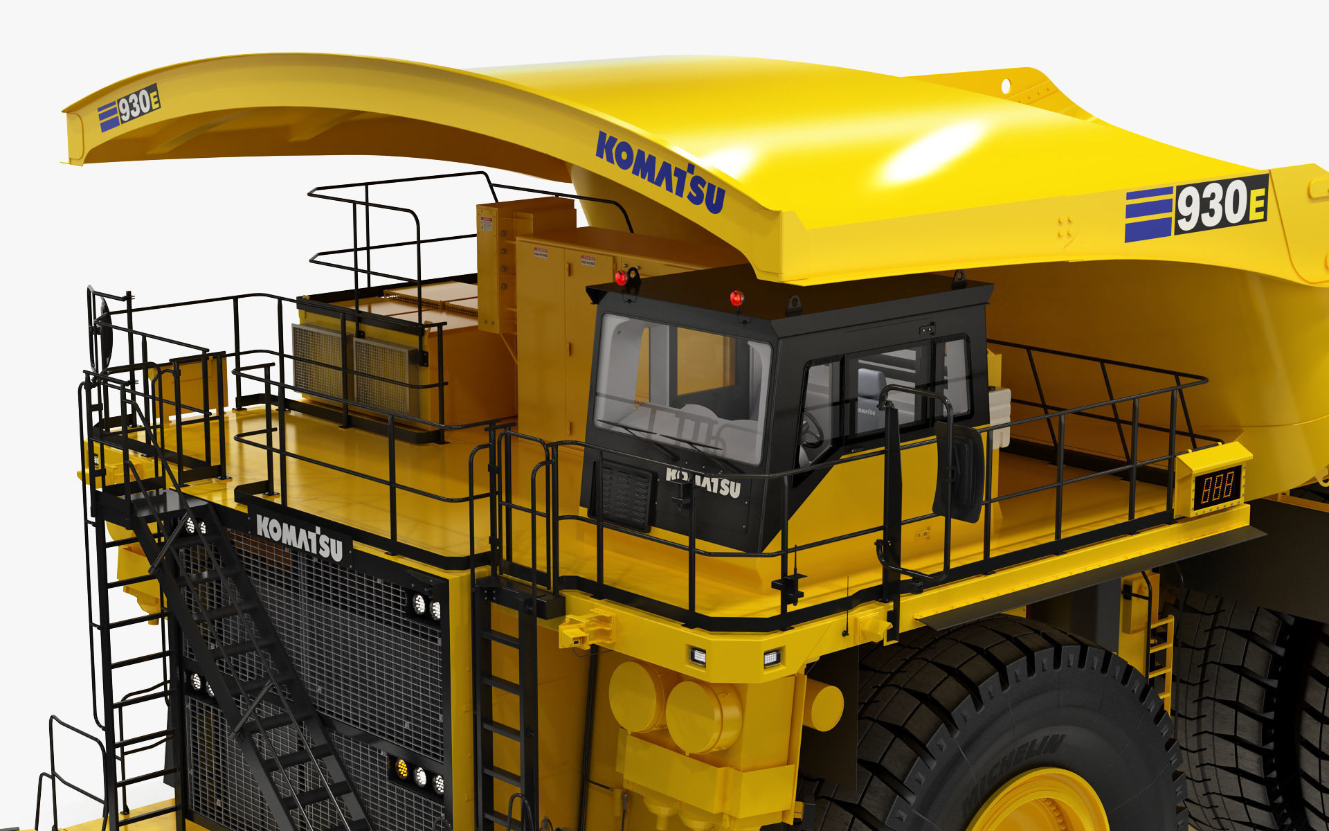 Komatsu 930 E-5 Mining Dump Truck 3D model_16