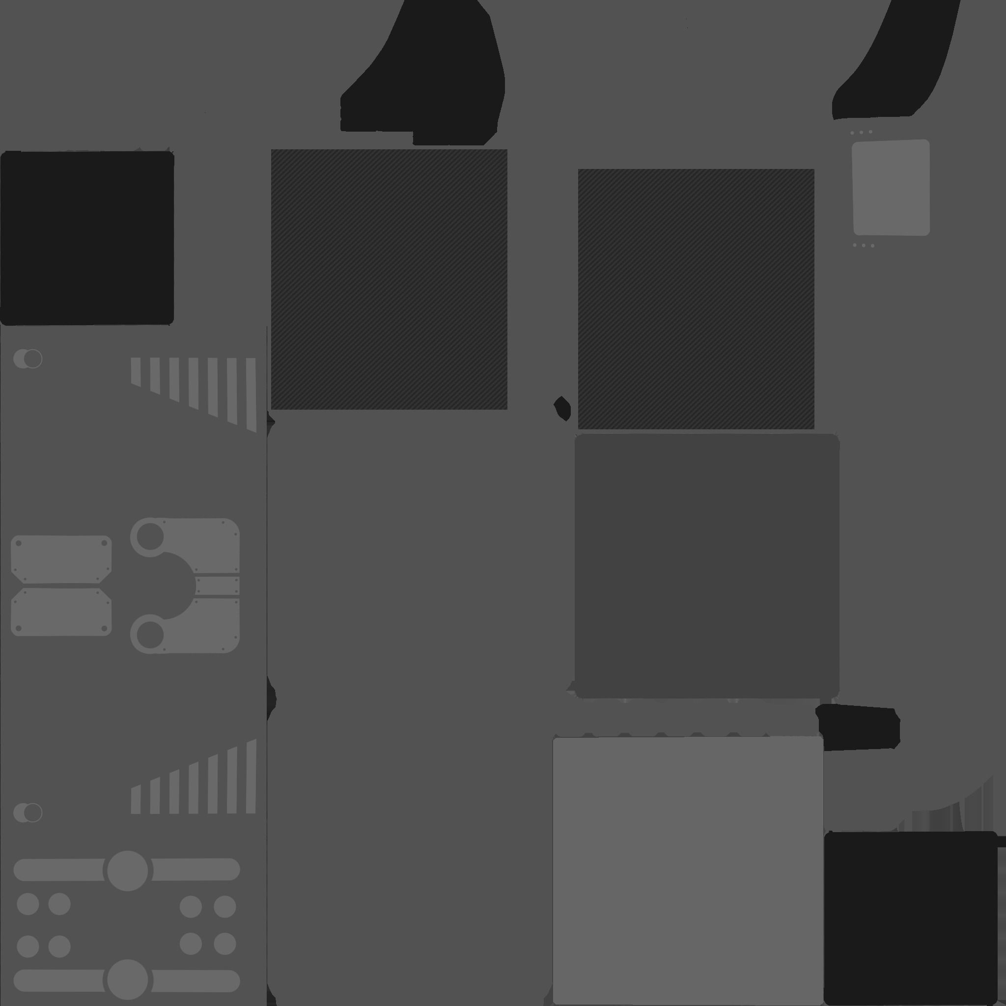 Satellite E09 USA - SciFi Space Design Low-poly 3D model_23