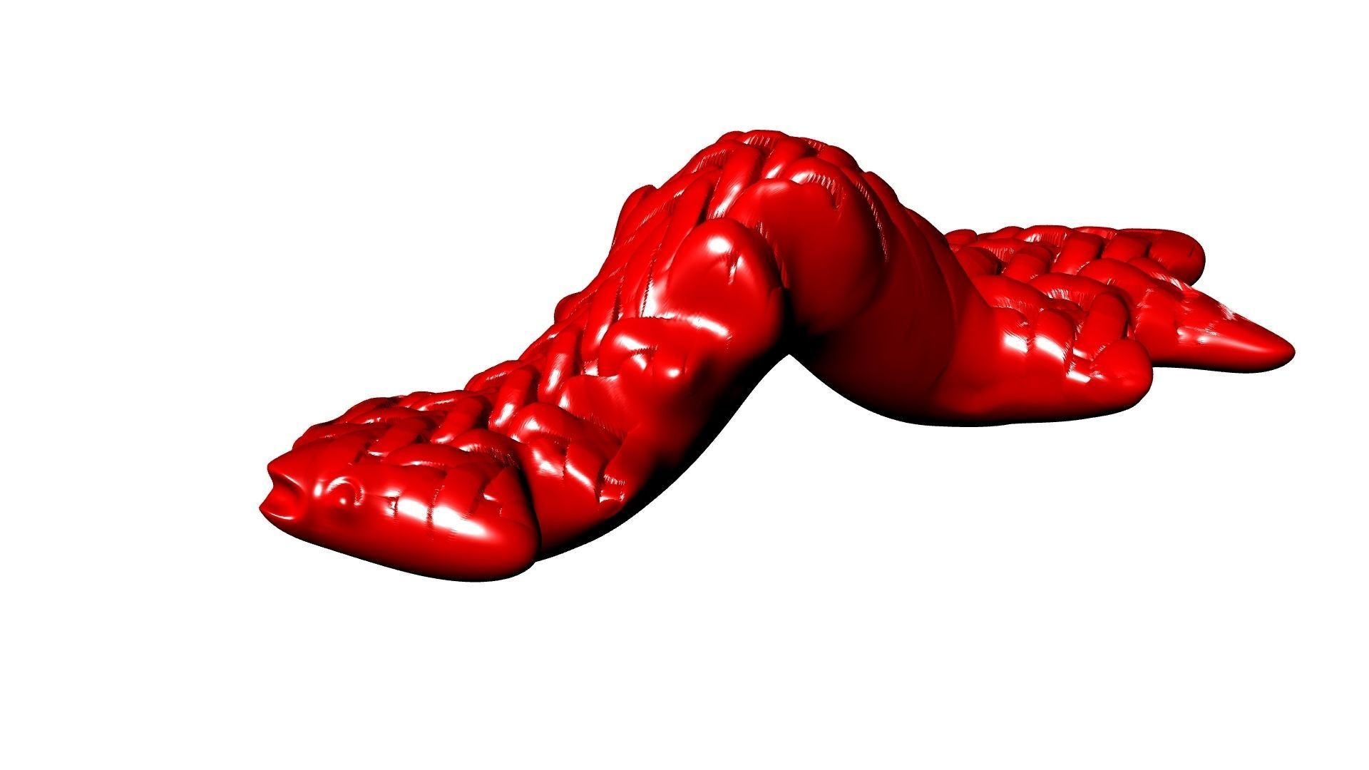 little  green creature stl verified 3D print model_8