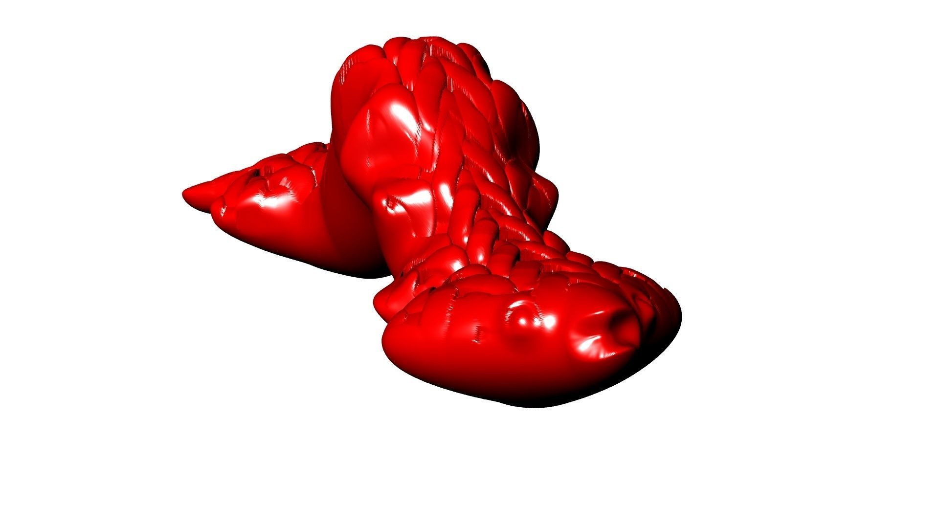 little  green creature stl verified 3D print model_1