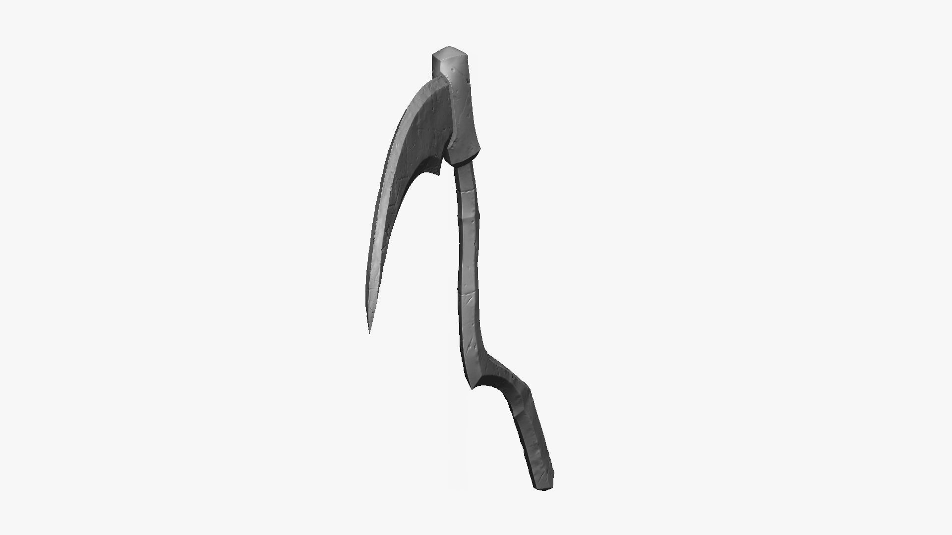 Weapon Scythe Level 1 Free 3D model_4