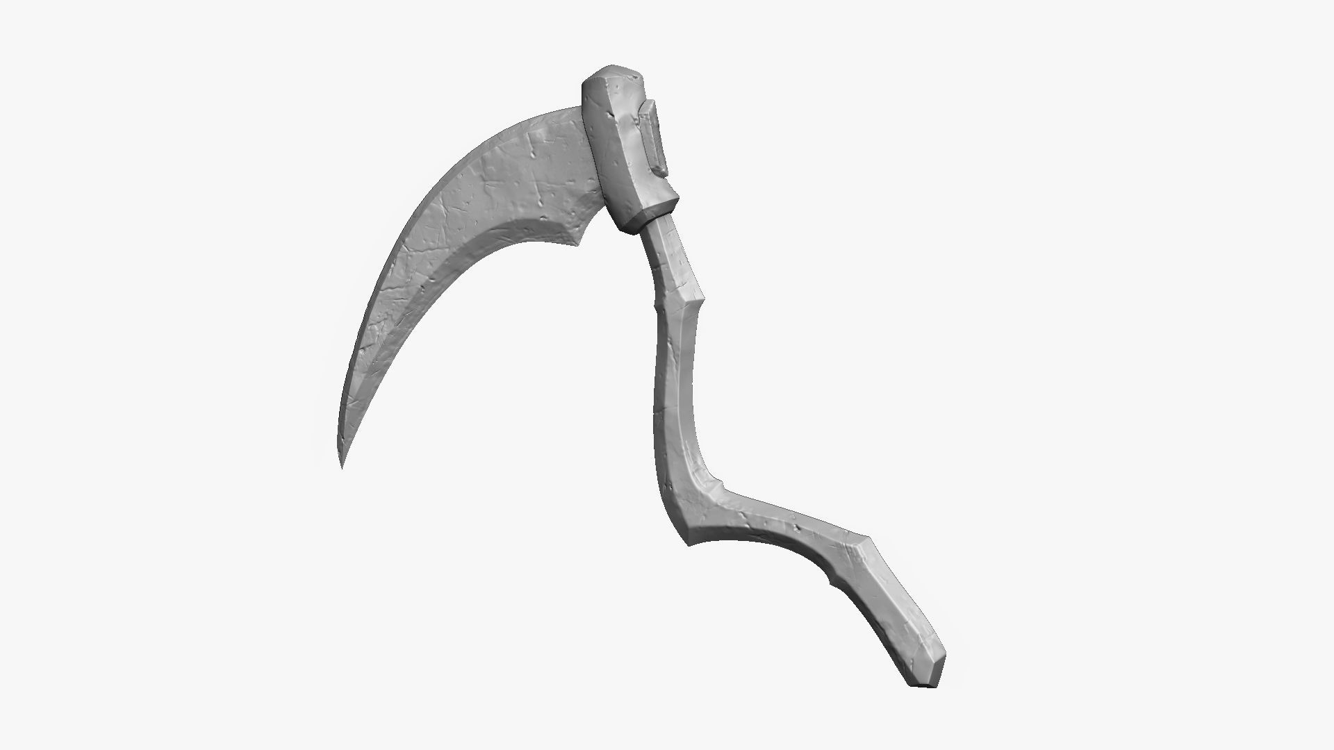 Weapon Scythe Level 1 Free 3D model_8