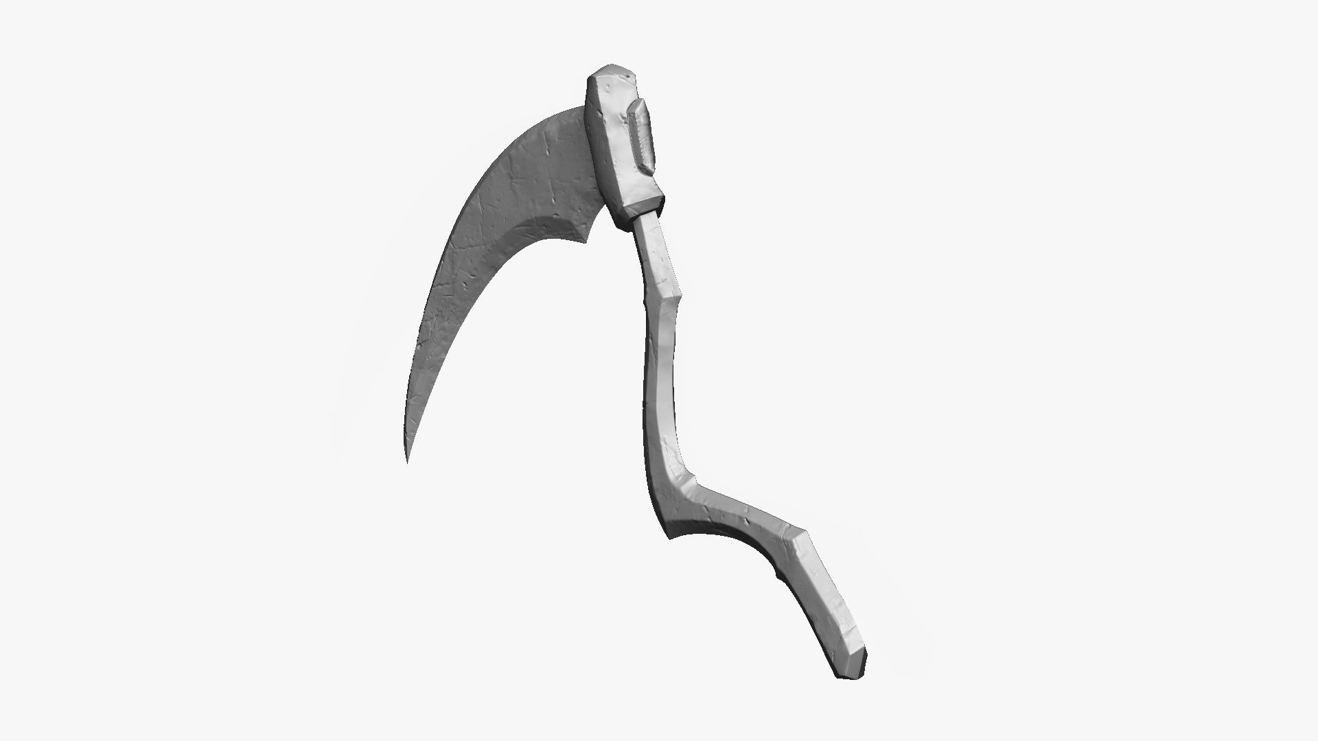 Weapon Scythe Level 1 Free 3D model_9