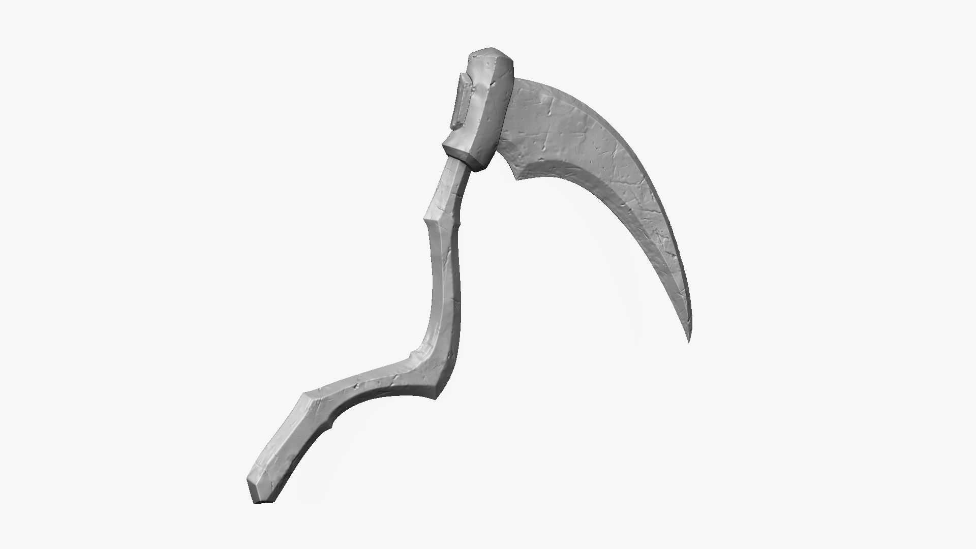 Weapon Scythe Level 1 Free 3D model_14