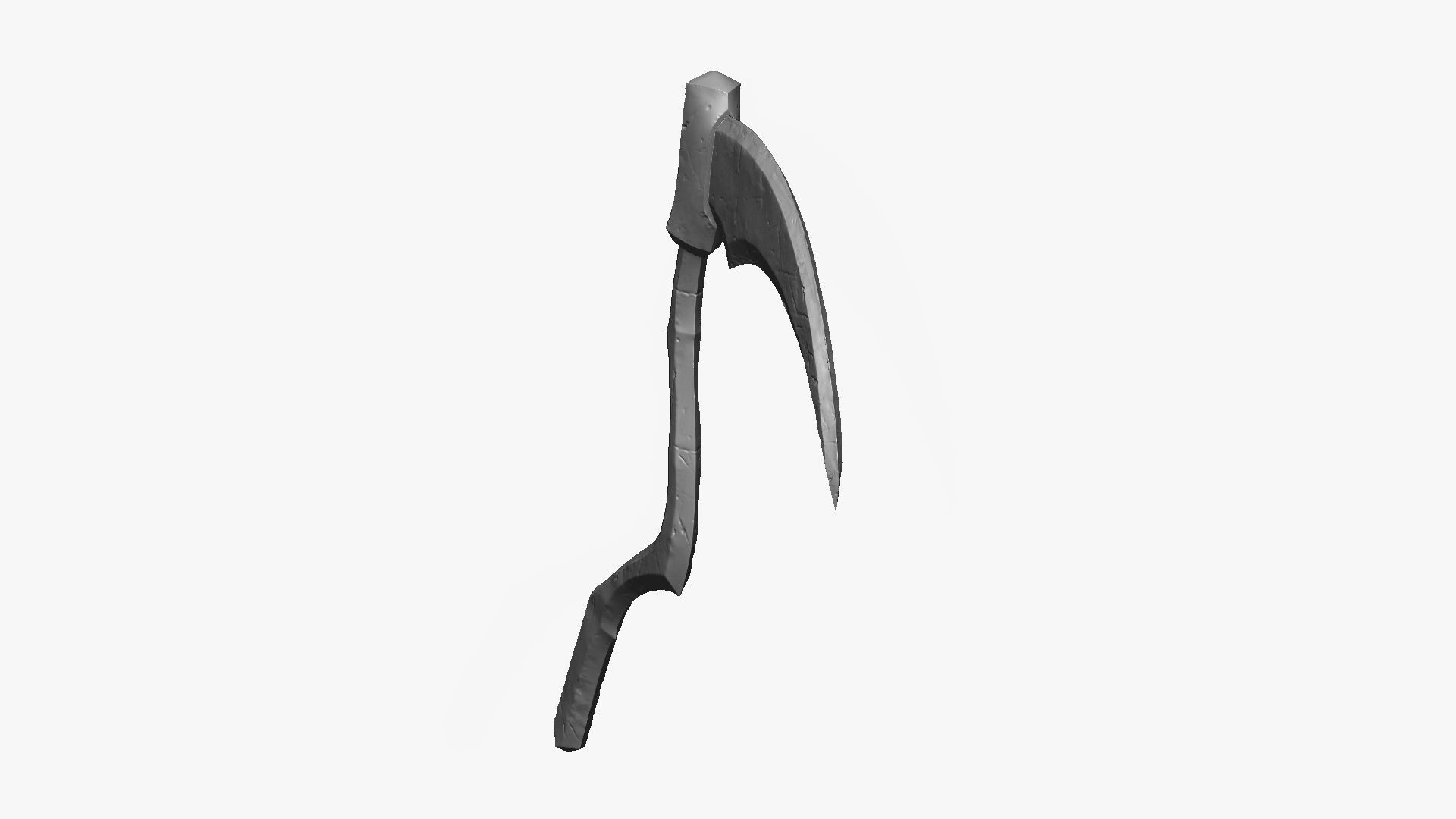Weapon Scythe Level 1 Free 3D model_18