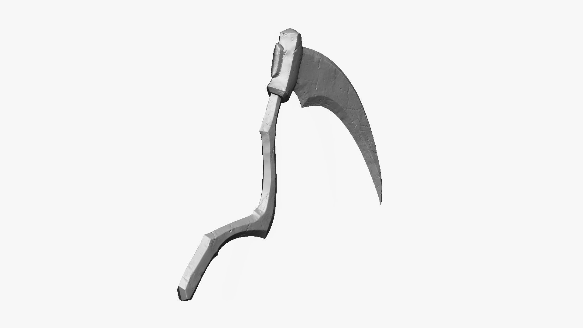 Weapon Scythe Level 1 Free 3D model_13