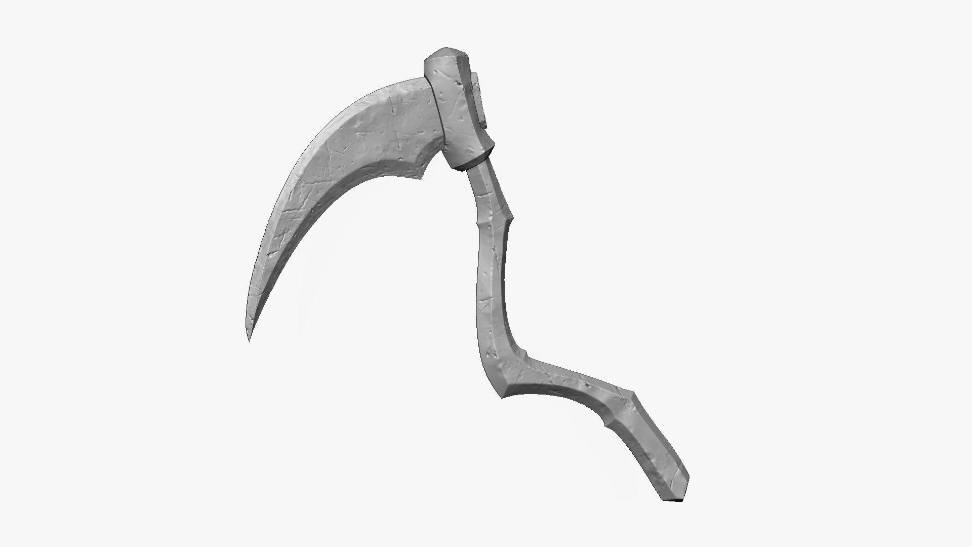 Weapon Scythe Level 1 Free 3D model_6