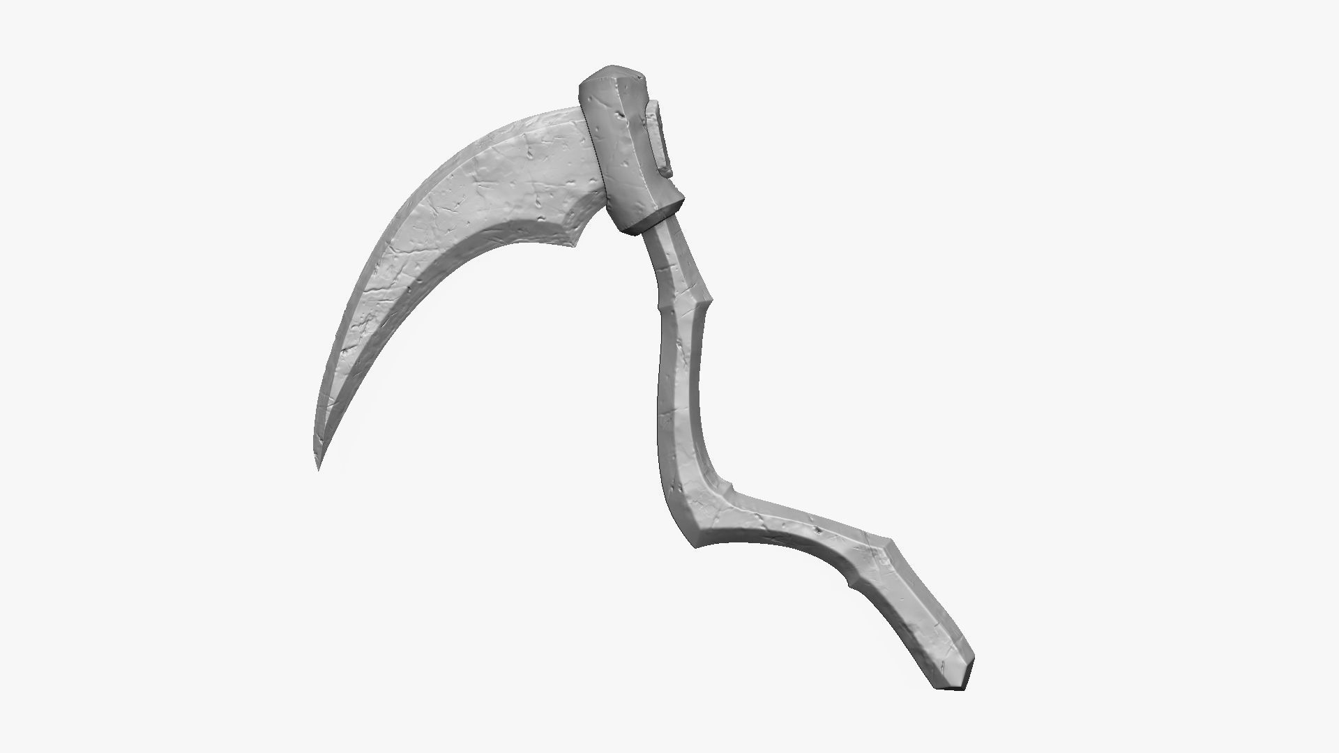 Weapon Scythe Level 1 Free 3D model_7