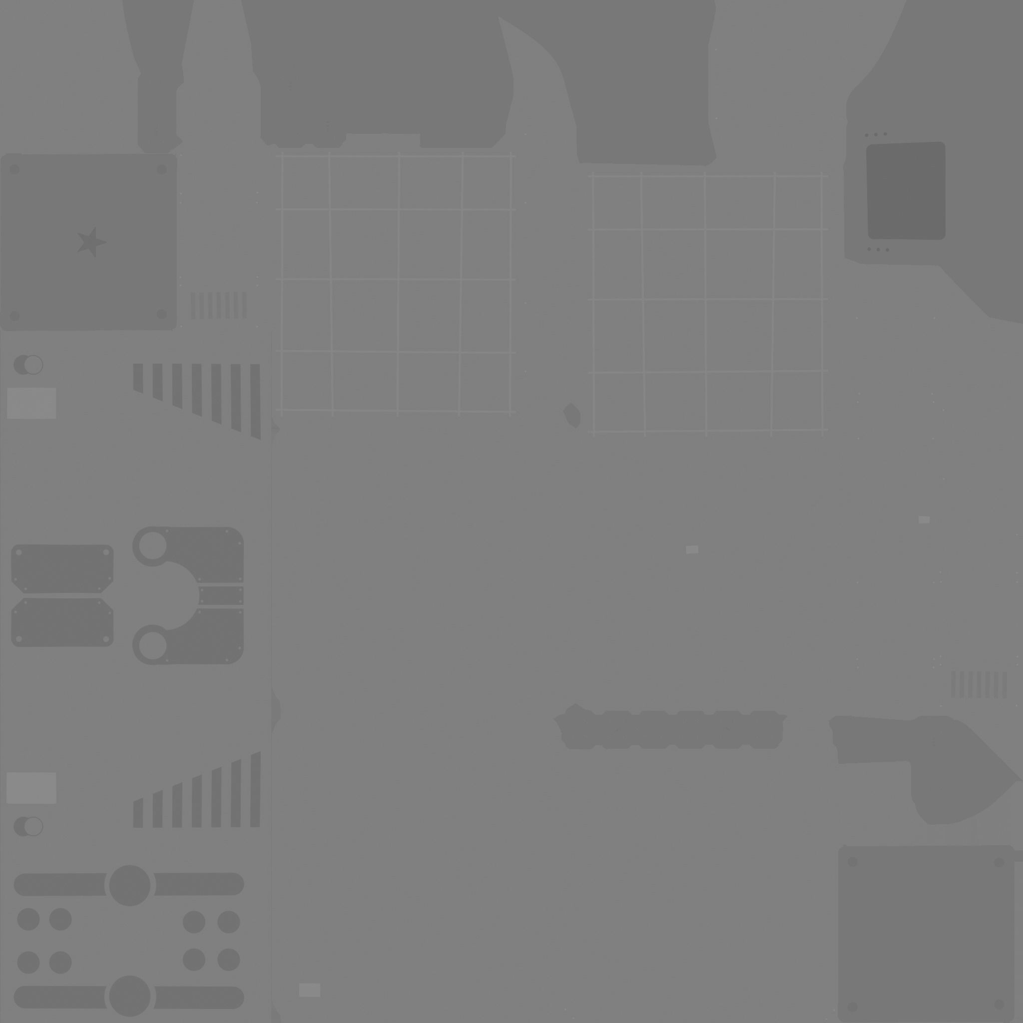 Satellite E10 China - SciFi Space Design Low-poly 3D model_20