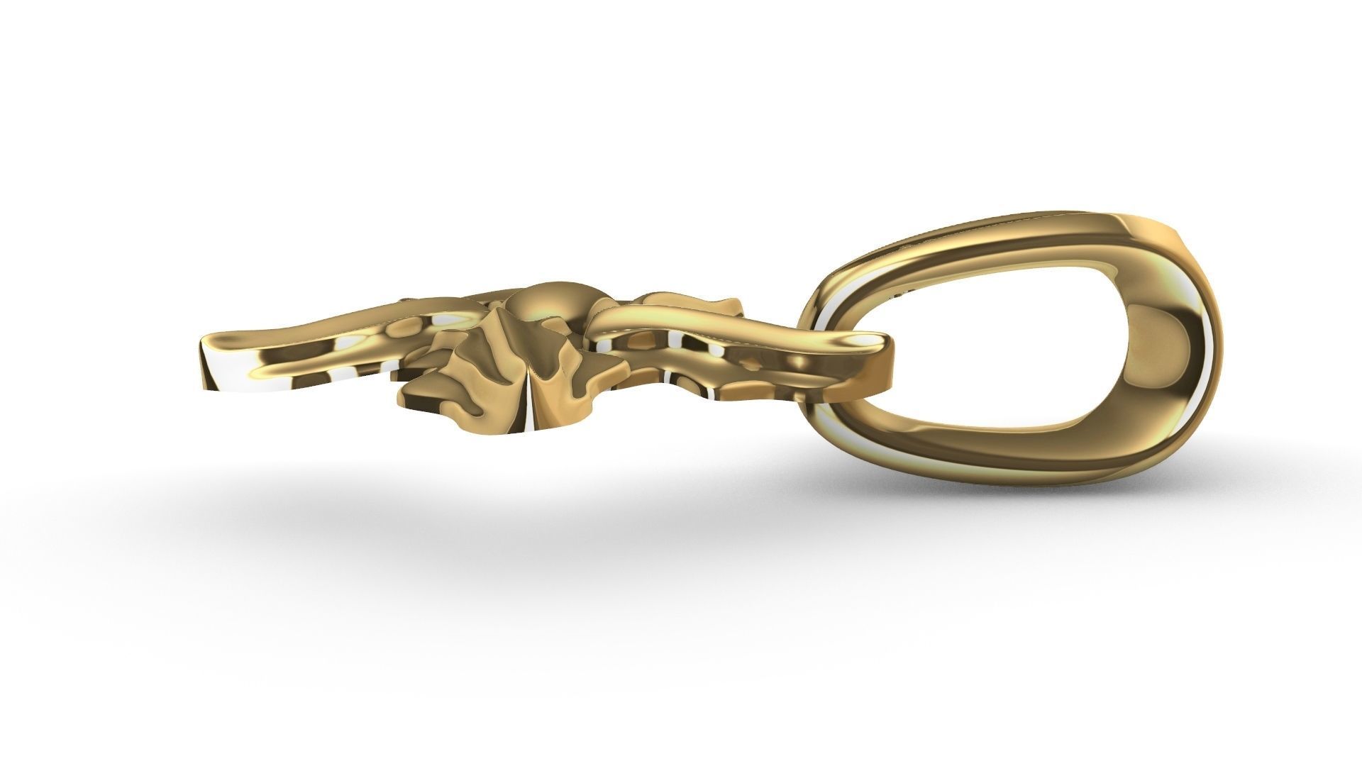 LEAF PENDANT with diamond bail STL VERIFIED 3D print model_4