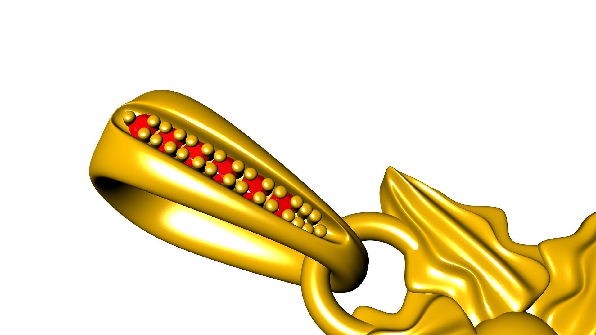 LEAF PENDANT with diamond bail STL VERIFIED 3D print model_10