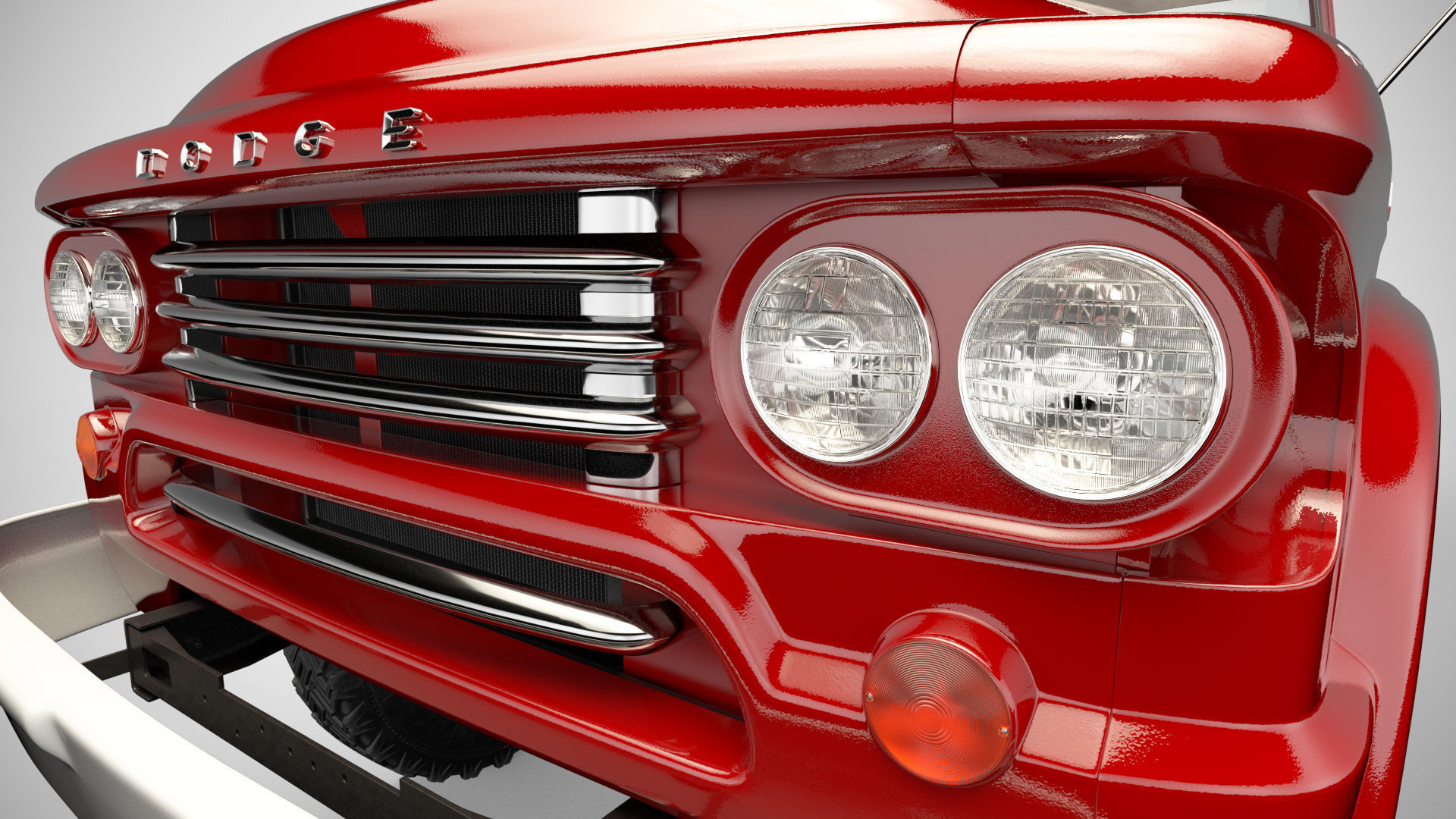 Dodge Power Wagon 3D model_3