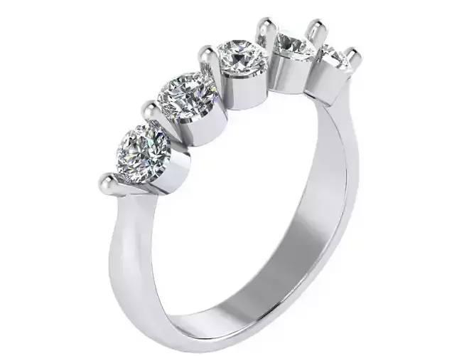 Round Cut Diamond Ring 1684