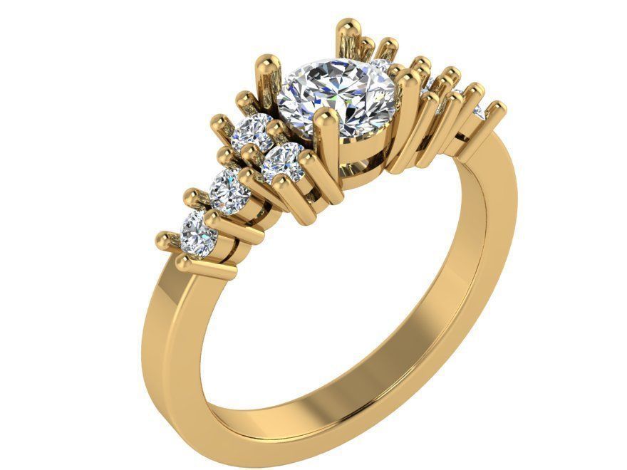 Oval Cut Basket Setting Ring 1687 3D print model_1