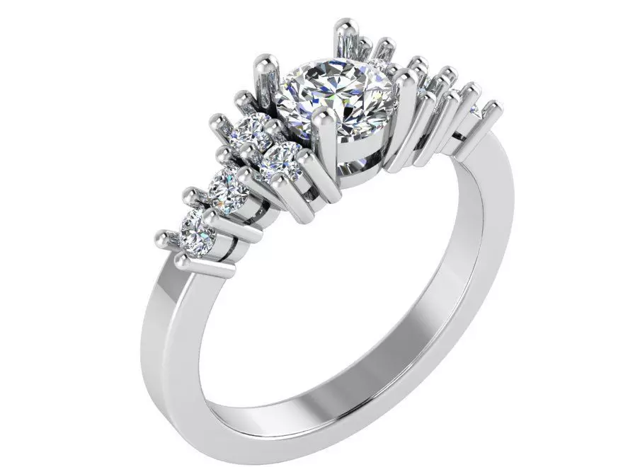 Oval Cut Basket Setting Ring 1687 3D print model_0