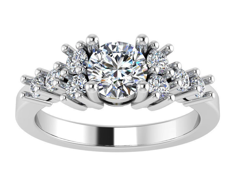 Oval Cut Basket Setting Ring 1687 3D print model_2