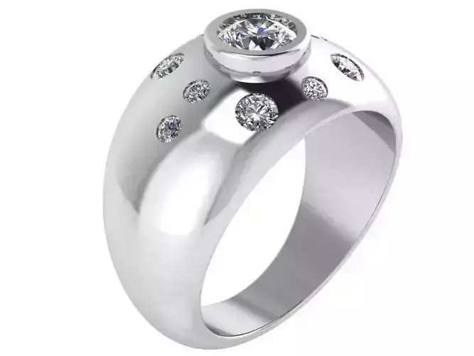 Round Diamond Ring 1688