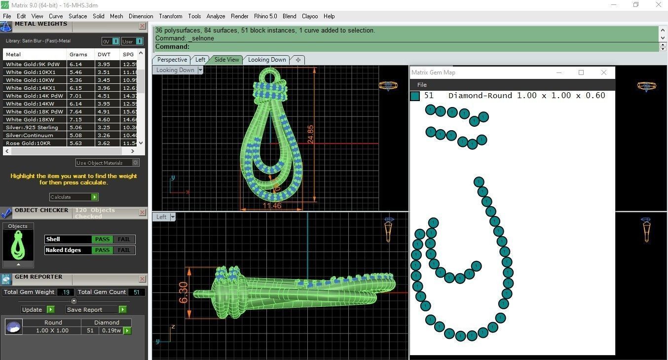 Knot set jewelry 3D print model_6