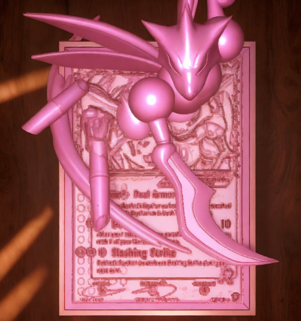 Brand new 3D 4D Sycther custom card Pokemon 3D Printing File 3D print model_1