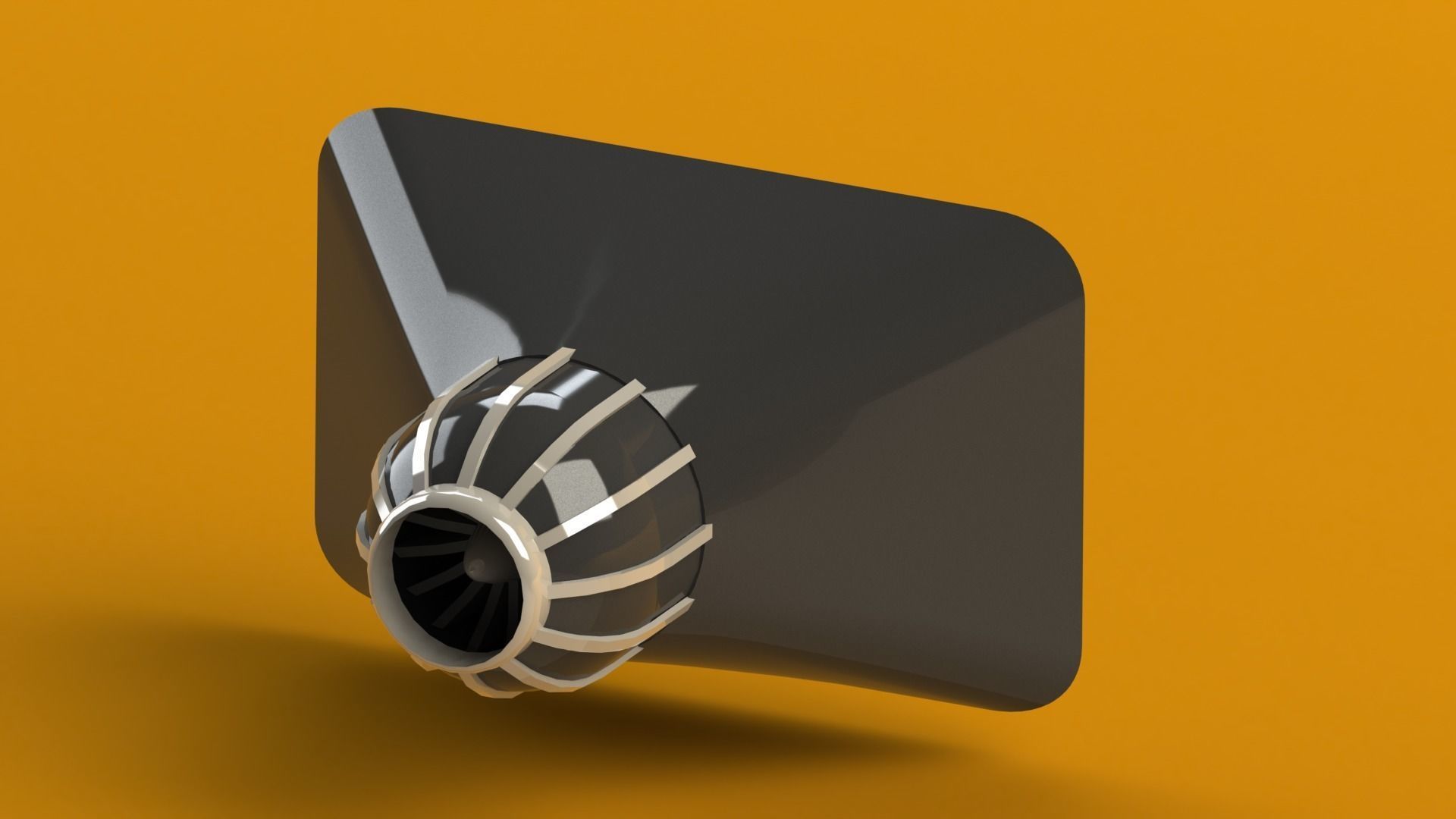 Spaceship v1 3D print model_16