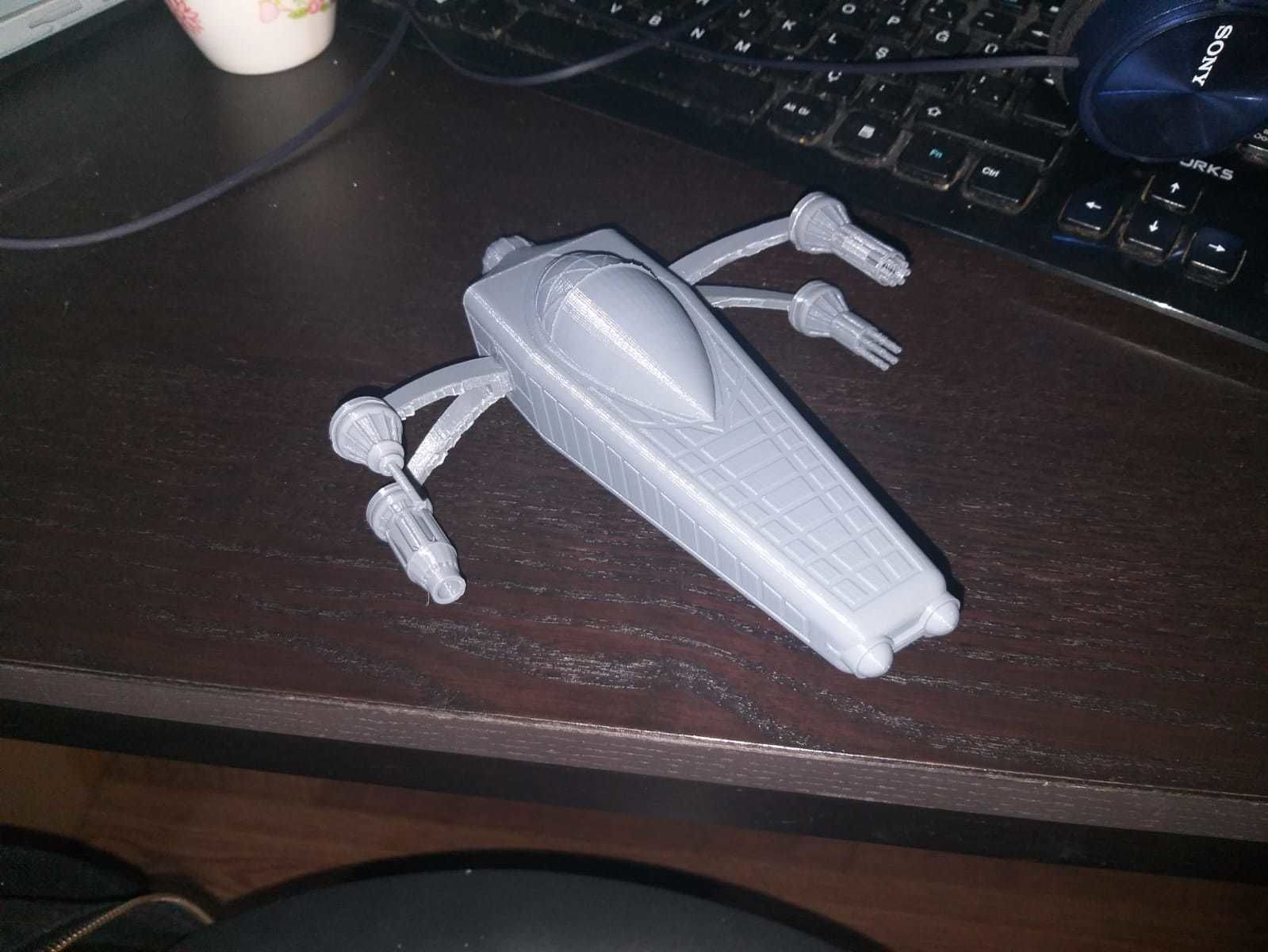 Spaceship v1 3D print model_1