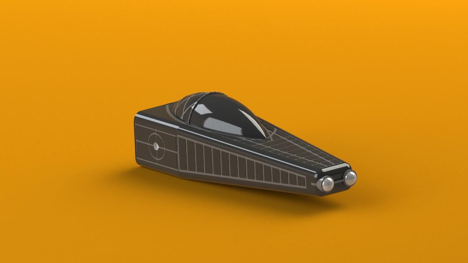 Spaceship v1 3D print model_11