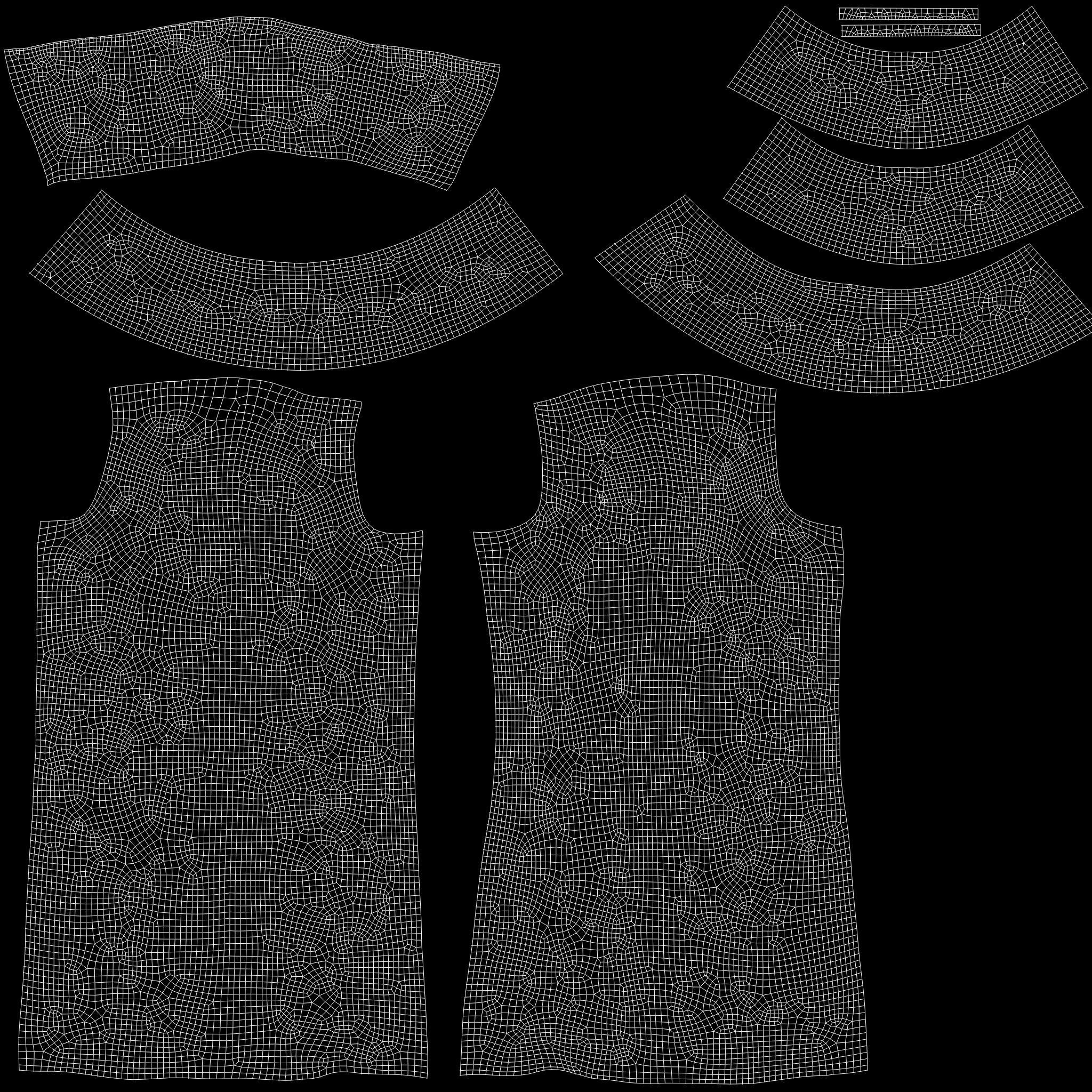 Strapless Ruffled Jumpsuit with Sleeves Low-poly 3D model_15