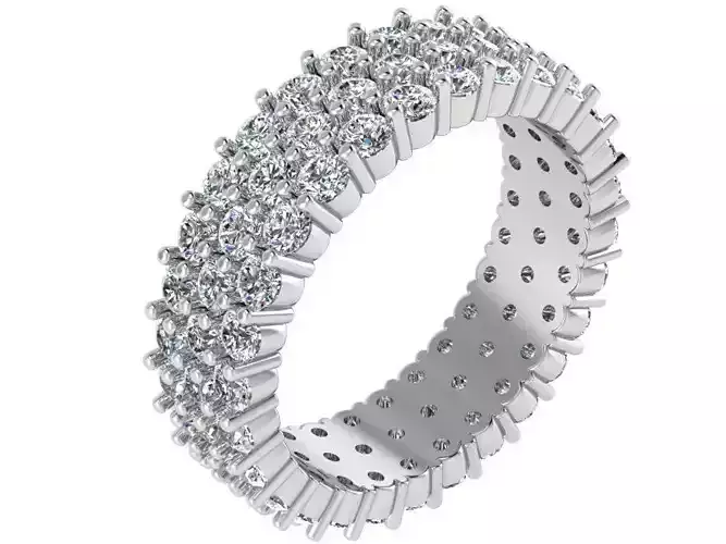 3-Row Diamond Band 1693