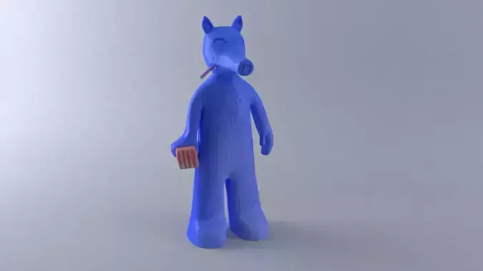 Quasimoto Art Toy 3D print model