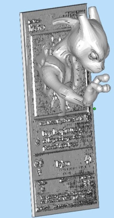 Mewtwo  3D 4D Card Custom 3D Printing File Pokemon New Card 3D print model_2