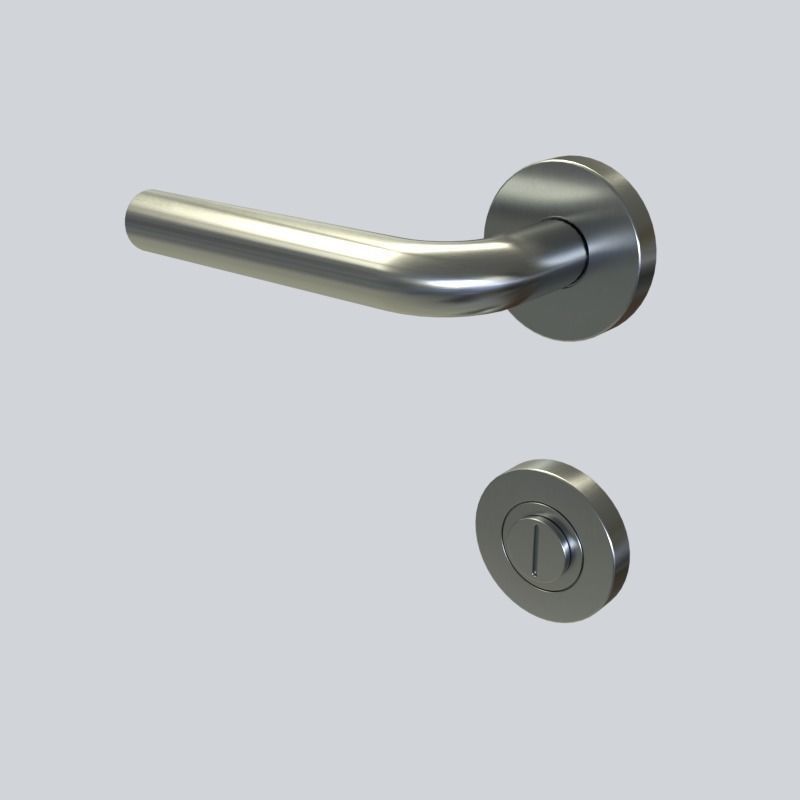 Door Handle for ArchViz Projects - Style Inspire Inox 3D model_3
