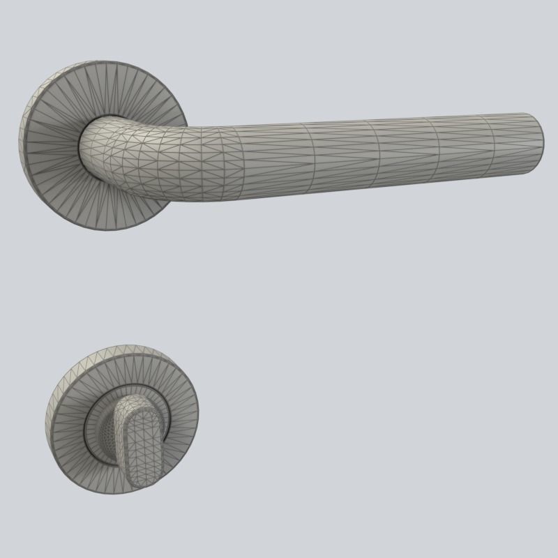 Door Handle for ArchViz Projects - Style Inspire Inox 3D model_9