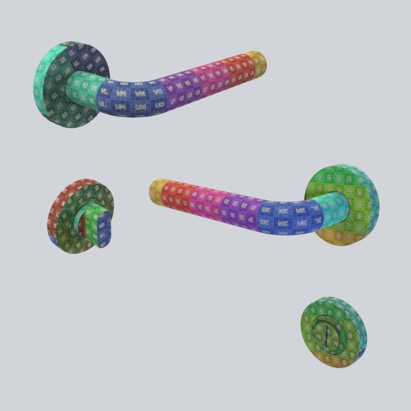 Door Handle for ArchViz Projects - Style Inspire Inox 3D model_10