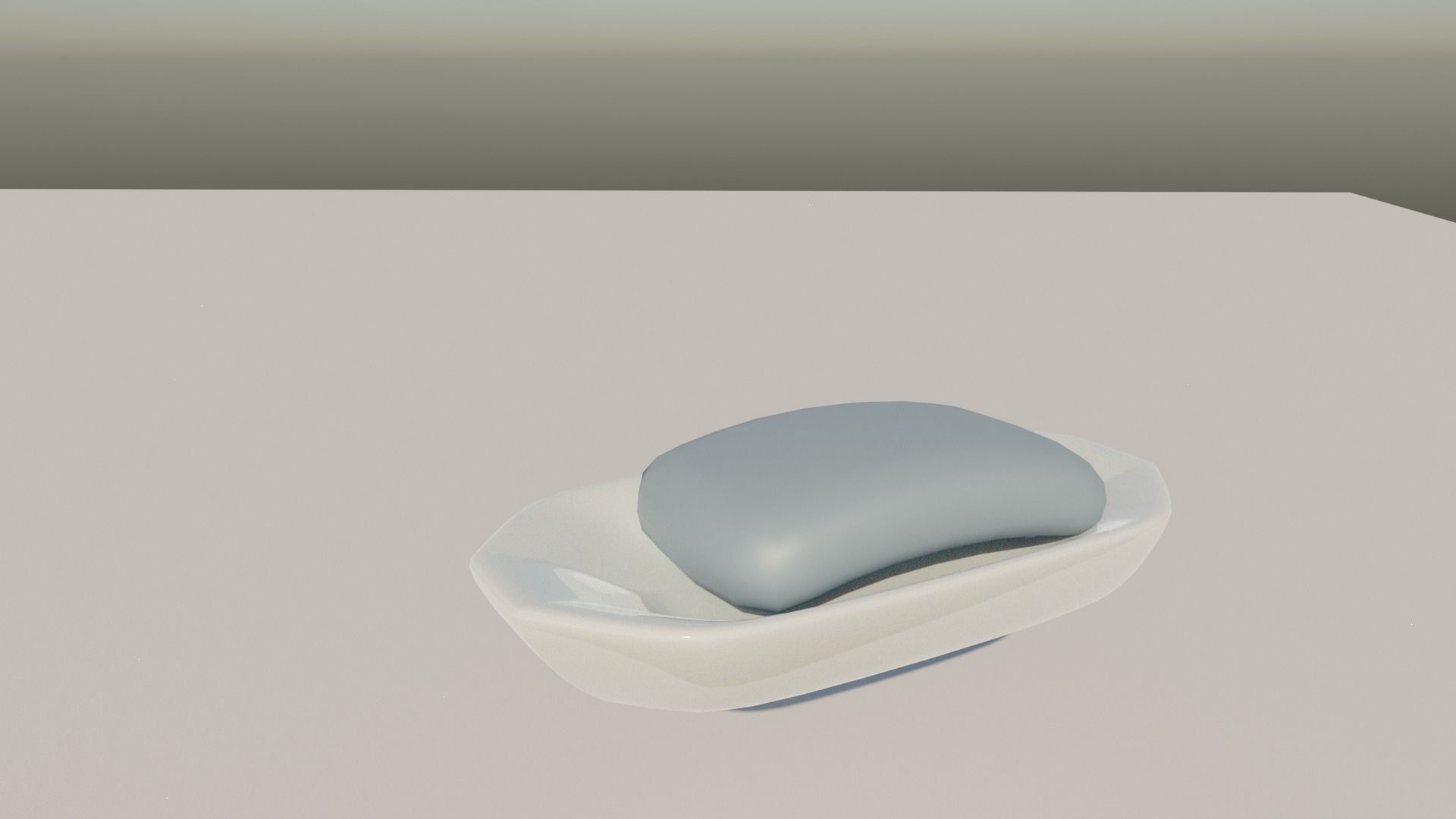 Bathroom kit Low-poly 3D model_4