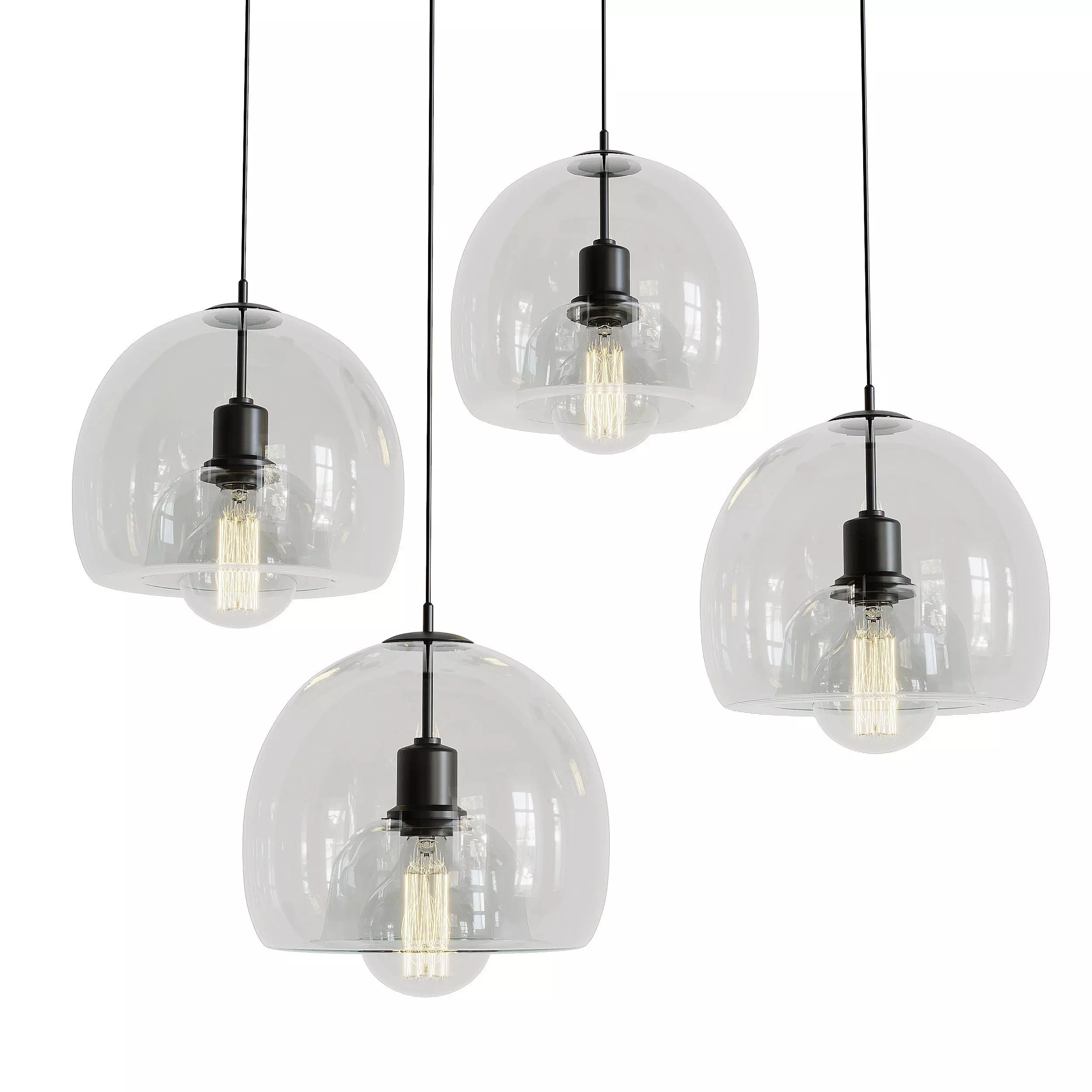 Pendant light 3D model_0