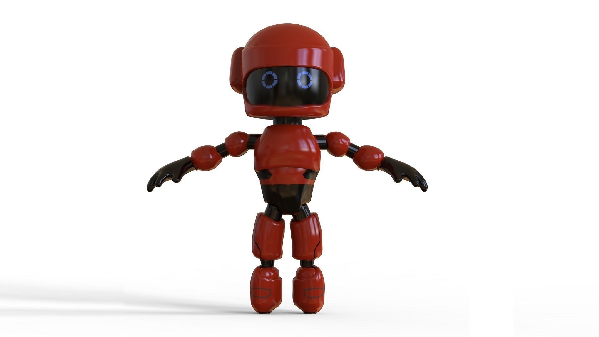 Robot KT-22 Low-poly 3D model_1