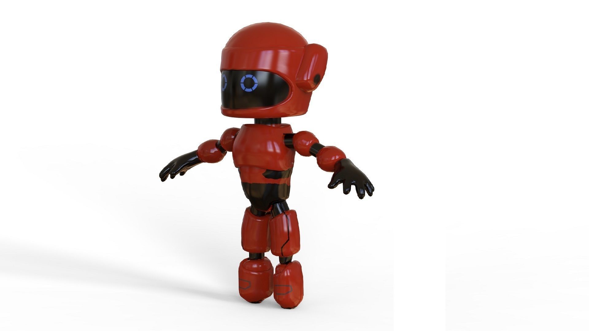 Robot KT-22 Low-poly 3D model_2