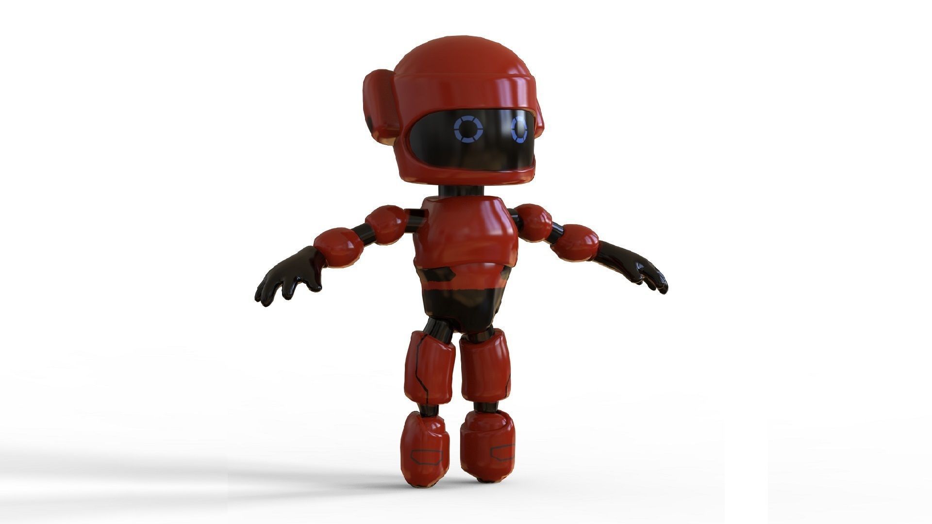Robot KT-22 Low-poly 3D model_4