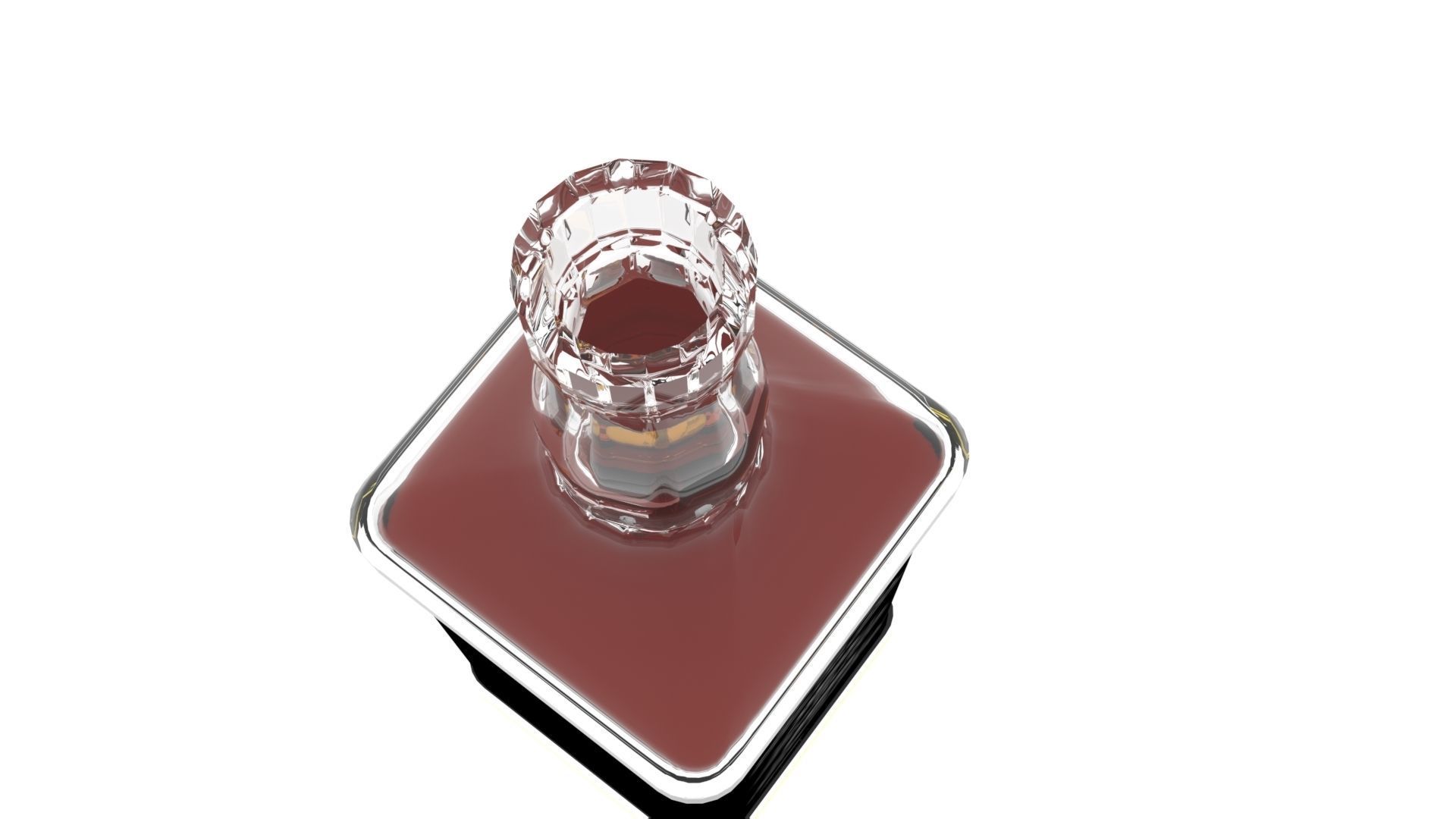 Jack Daniels Whiskey Bottle 3D model_2