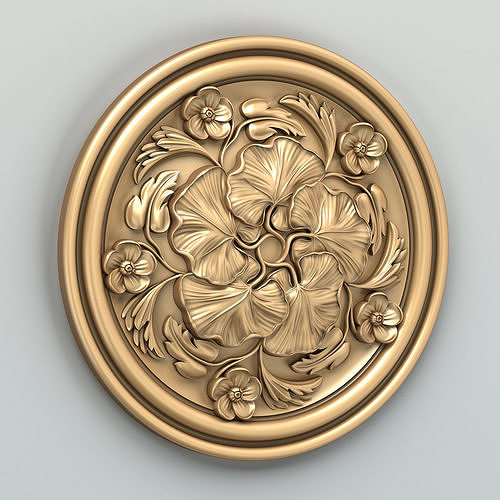 Round rosette 044 3D model
