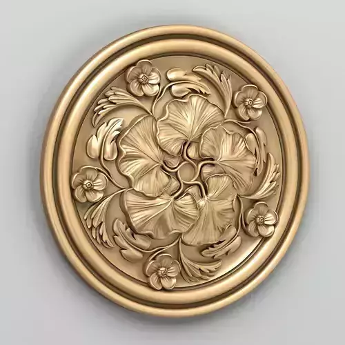 Round rosette 044 3D model