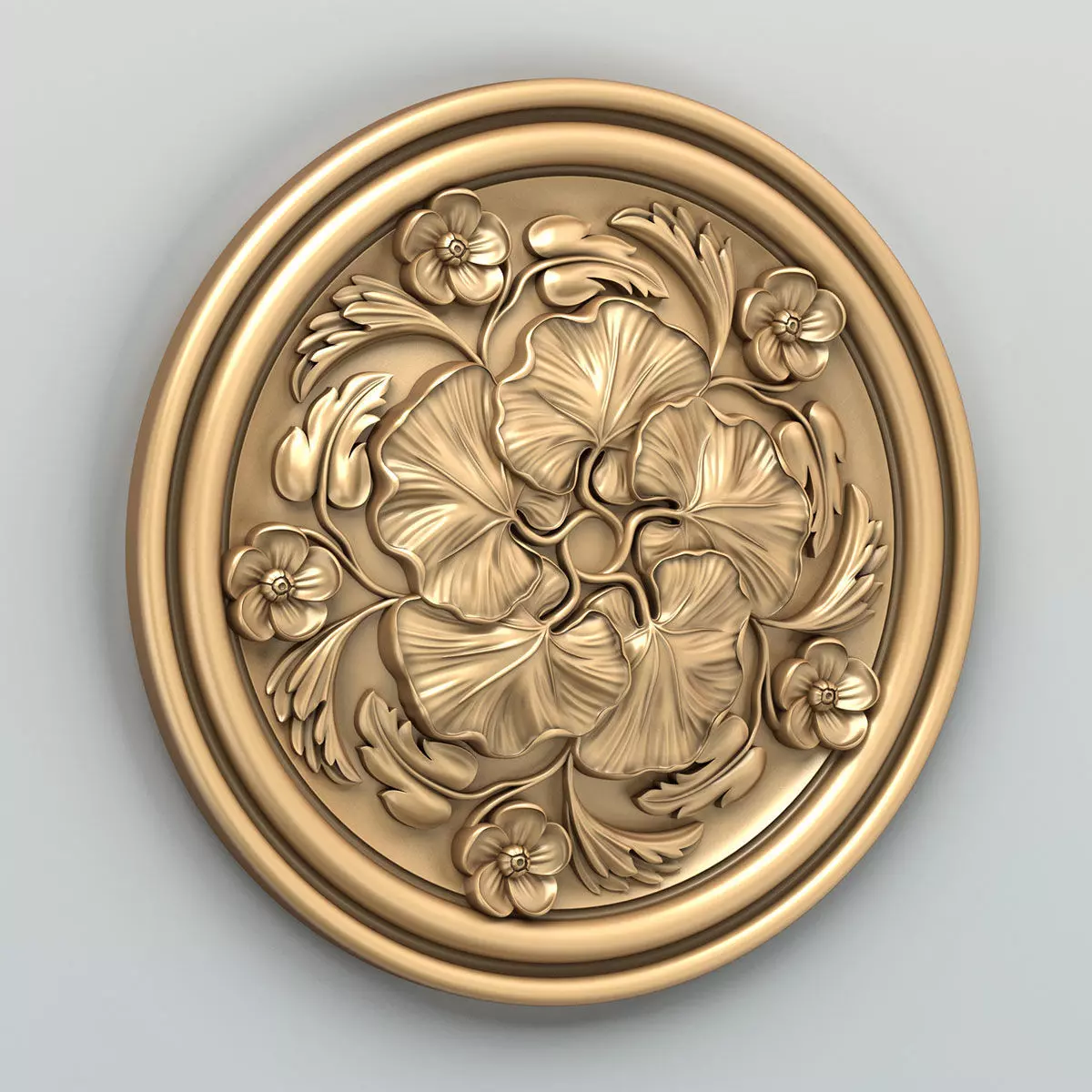 Round rosette 044 3D model_0