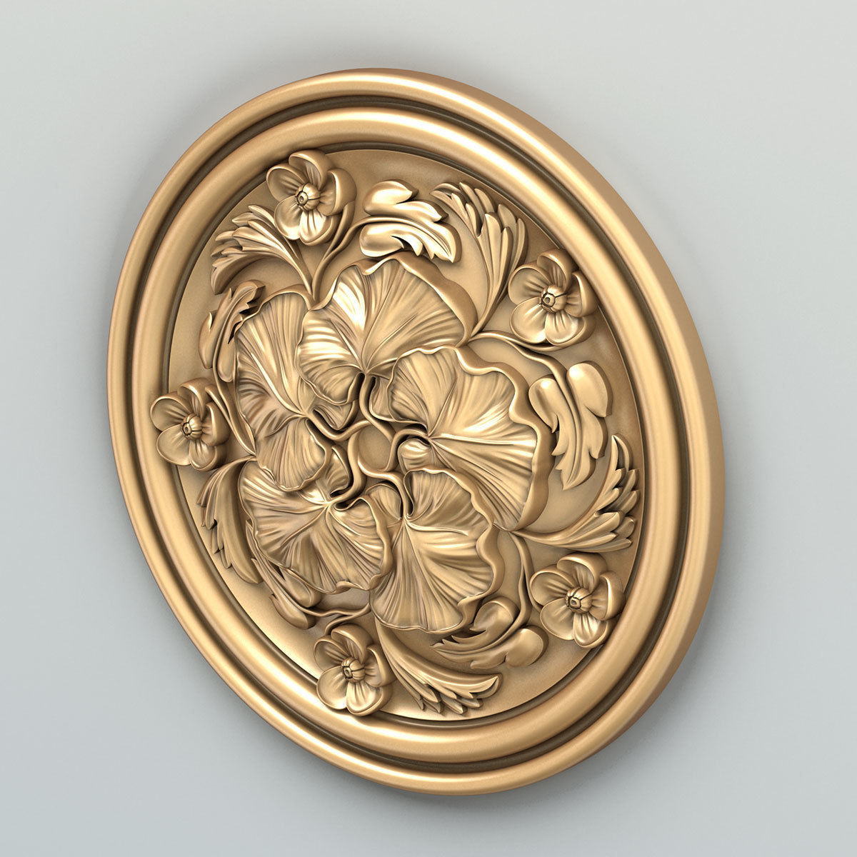 Round rosette 044 3D model_2