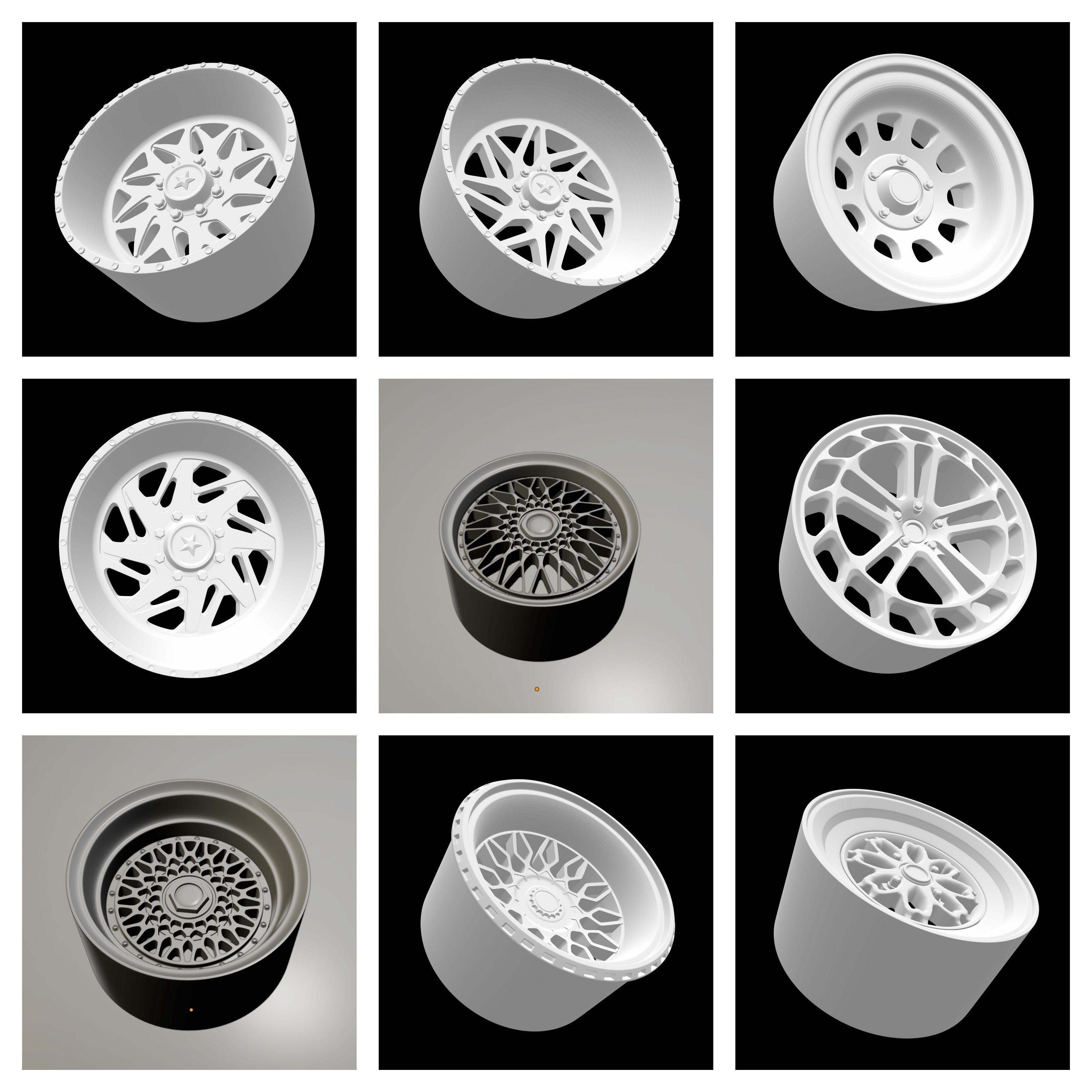 COLLECTION OF MORE THAN 150 DIFFERENT MODELS OF WHEELS 3D print model_12