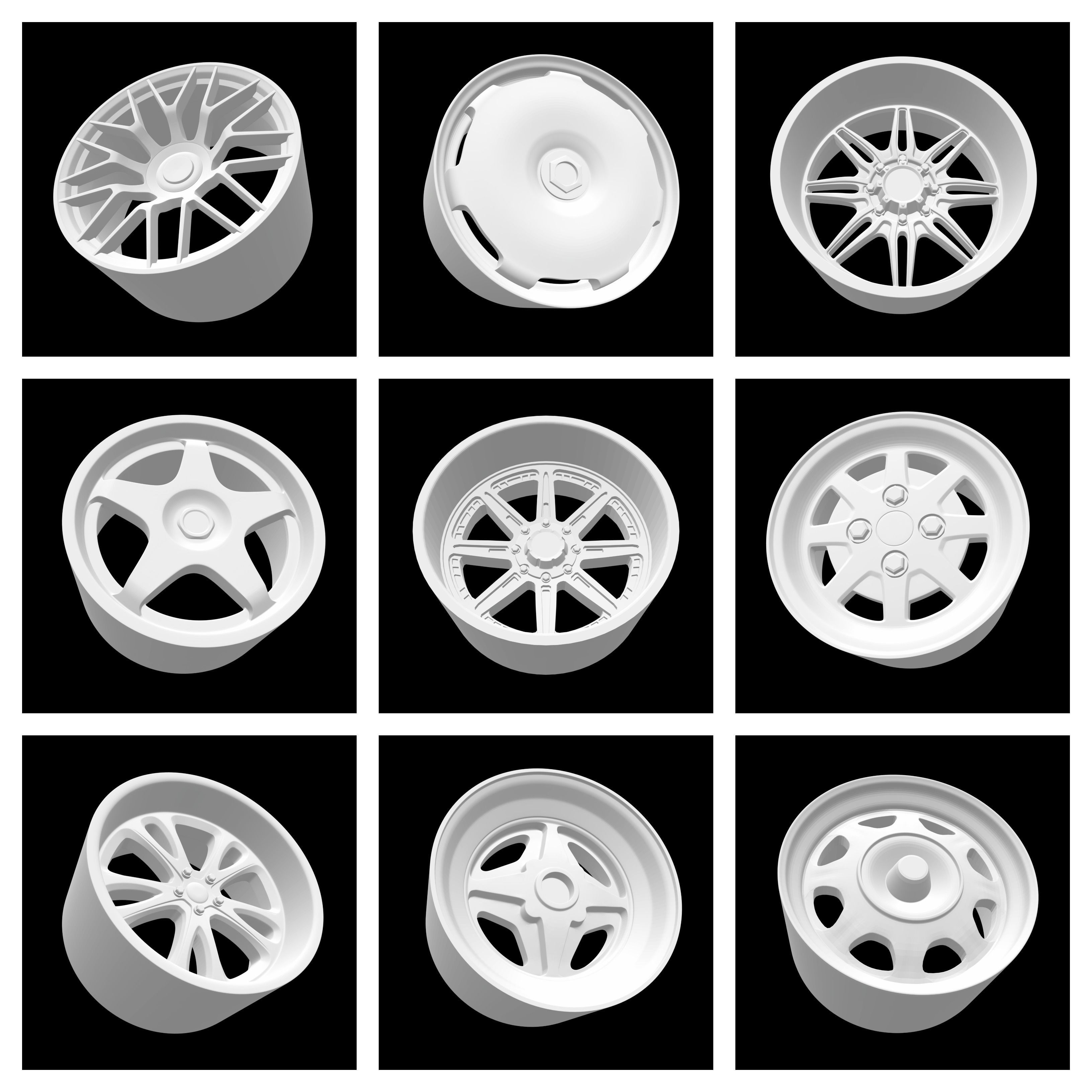 COLLECTION OF MORE THAN 150 DIFFERENT MODELS OF WHEELS 3D print model_2